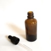 Butelka, buteleczka szklana z pipetką 50ml - obrazek 2